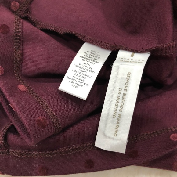 Loft Burgundy Dress - Picture 5 of 7